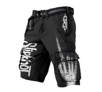 MYZTTZR Viking 3D Summer Shorts for Men Nordic Mythology Tattoo Fenrir Odin World Tree Retro Fashion Beach Shorts,Norse Mythology,M