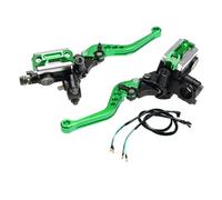 Myzzo Motorcycle Clutch Lever Universal 7/8" 22mm Motorcycle Handlebar for Master Cylinder Levers Hydraulic Brake Pump Clutch Handle(Green)