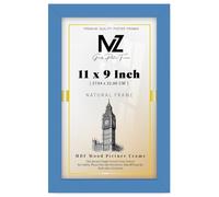 MZ Goods - Classy Photo Frame- Rectangle MDF Picture Frame- 11 x 9 Inch Photo Frame | with Clear Perspex -Compatible with any Interior Design [ Blue ]