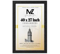 MZ GOODS - Elegant Rectangle Poster/Picture 40 x 27 Inch | with Solid Eton Wood Finish with Perxpex (101.60 x 68.58 CM) Any Room's Aesthetic [ Black ]
