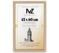 MZ Goods | Luxury Medium Flat Style (42 x 60 CM) Engineered Wood Beech Frames -Ideal for Modern Home Décor 24 x 16.5 Inch [ Beech ]