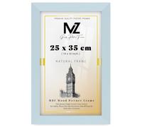 MZ GOODS | Luxury Small Flat Style (25 x 35 CM) Engineered Wood Light Grey Frames -Ideal for Modern Home Décor 14 x 10 Inch [ Light Grey ]