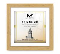 MZ GOODS | MDF Elegant Certificate Frame (65 x 65 Cm) With 550 x 550 mm White Mount Engineered Wood | 26 x 26 Diploma, Art Print, Picture, Home & Gallery Frame [ Pine ]