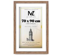 MZ GOODS | MDF Elegant Certificate Frame (90 x 70 cm) With 841 x 594 mm White Mount Engineered Wood | 36 x 28 Diploma, Art Print, Picture, Home & Gallery Frame [ Dark Oak ]