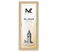 MZ GOODS | MDF Poster Frame (95 x 33 CM) 95 for Art, Portrait & Wall Gallery, MDF Wood Finish, Comes with Easy Hanging Hooks [ Oak ]