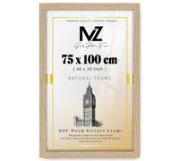 MZ GOODS | Modern 750 x 1000 mm wood Finish, 40x30 Inch Minimalist Wall Decor, Ready to Frame, for Office & Study Room (75 x 100 CM) [ Oak ]