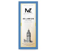 MZ GOODS | Modern Blue 40 x 14 Inch Poster Frame - 350 x 1000 mm Engineered Wood | Easy Installation with Clips & Hangers (35 x 100 CM) [ Blue ]