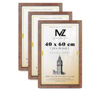 MZ GOODS pack of 3 Poster Frame 1' 4" x 1' 12" for Artwork - Rustic 24" x 16" Handmade Ideal for Home Office & Living Room Décor (40 x 60 CM) [ Rustic ]