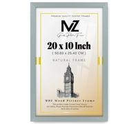 MZ GOODS | Stunning 1' 8" x 0' 10" Silver Posters Frame - (50.80 x 25.40 CM) Horizontal/Vertical Wall Hanging for Posters & Artwork 10 x 20 Inch [ Silver ]