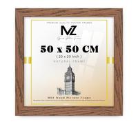 MZ GOODS | Stunning 1' 8" x 1' 8" Dark Oak Posters Frame - (50 x 50 CM) Horizontal/Vertical Wall Hanging for Posters & Artwork 20 x 20 Inch [ Dark Oak ]