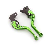 Mzahaoz Motorbike Brake Clutch Handle Lever for Royal for Enfield for Bear 650 24-25 for Interceptor for INT650 23-24 3D Adjustable Motorcycle Brake Clutch Lever Brake Clutch Lever(Short Green)