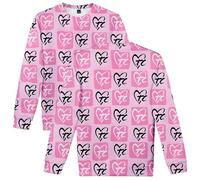 MZALQPGF Triple Charm Merch Crew Neck Sweatshirt Men/Women Harajuku Long Sleeve Pullover Clothes (JX35460,XXS)