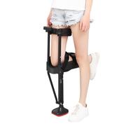 MZBDYYF 180 ° Adjustable Knee -Up Medical Anti -Skimming Knee Crutch at Hands Free Knee Crutch without Pain Free -Handed Aids,Black,right leg