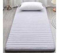 MZBDYYF 5cm Thickened Grey Japanese Tatami Floor Mattress Single, Soft Futon Mat for Home Camping Couch - Portable Roll Up Folding Bed Pad Sleeping