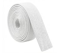 Mzbnfa Karate Belt - 1.6m Martial Arts Ranking Belt, Durable Double Wrap Cotton-Polyester Blend Martial Karate Belt for Practice & Training Kids Adults Universal Fit (White)