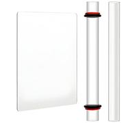 Mzbnfa Polymer Clay Tools Kit, 2 Acrylic Clay Rollers with Acrylic Board for Molding and Sculpting Tools, for Shaping DIY Crafts and Reshaping, Universal for Beginners & Artists