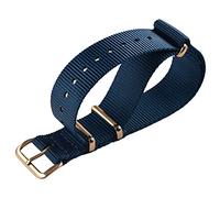 MZBUTIQ 12 mm Blue Women's Thin One-piece Nylon Watch Strap Watch Bands Replacement Rose Gold Buckle