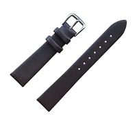 MZBUTIQ 13 mm Dark Brown Classic Thin Leather Watch Band Calfskin Replacement Strap for Ladies