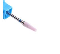 MZCMSL Pink Ceramic Drill Bit for Nails,Taper Cone (Medium Grit) Nail File Drill, Electric Manicure Drill, (6 x 14 mm)