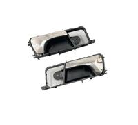 MZEER 96548064 96548063 Door Inner Rear Inside Handle for Suzuki for Forenza 2003 2004 2005 2006 2007 2008 Front Chrome with Black(1 Pair Chrome)