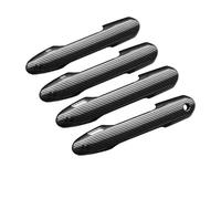 MZEER ABS Car Accessories Exterior Parts Carbon Fiber Black Door Handle Bowl Stickers Cover Trim for Toyota RAV4 2020 2021(Handle 4PCS)
