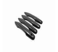 MZEER ABS Carbon Fiber Black Sliver Exterior Car Replacement Door Handle Bowl Sticker Cover Trim for Subaru for Solterra 2022 2023(Carbon Fiber,B)