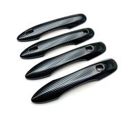 MZEER ABS Carbon Fiber Door Handle Door Bowl Cover Protection Car External Trim Sticker for Toyota for Noah for Voxy 90 Series 2021 2022 4pcs(Carbon Fiber,A)
