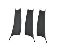 MZEER Black Carbon Fiber Pattern LHD RHD Car Interior Door Pull Handle Cover for X5 E70 X6 E71 E72 2007-2014(Black RHD 3 Pcs)