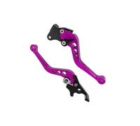 MZEER Brake Clutch Levers Adjustable Clutch Drum Brake Lever Handle for Suzuki Motorcycle CNC Aluminum Motorcycle Accessories(Purple)