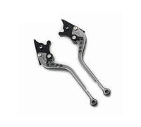 MZEER Brake Clutch Levers Adjustable Motorcycle Brake Clutch Levers for Suzuki DL650 for V-Strom 2011-2020 GSR600 2006-2011 8 Color(Gray 177mm)