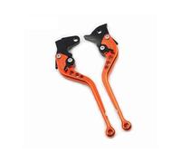MZEER Brake Clutch Levers for Suzuki DL650 for V-Strom 2011-2020 GSR600 2006-2011 Adjustable Motorcycle Brake Clutch Levers 8 Color(Orange 177mm)