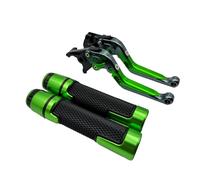 MZEER Brake Clutch Levers for Suzuki DL650 for V-Strom/XT 250 for Vstrom 650 2011-2022 Motorcycle Adjustable Extendable Folding Brake Clutch Levers Handle Grip(Green Set)