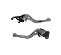 MZEER Brake Clutch Levers for Suzuki Motorcycle CNC Aluminum Adjustable Clutch Drum Brake Lever Handle Motorcycle Accessories(Titanium)