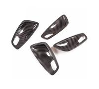 MZEER Car Inner Door Handle Bowl Decoration Cover Stickers for 1 Series E81 E82 E87 2007 2008 2009 2010 2011 ABS Carbon Fiber Chrome(4pcs for ABS Carbon)