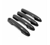 MZEER Carbon Black Chrome Exterior Part Stickers Accessories Car Door Bowl Handle Cover Trim for Toyota RAV4 XA50 Hybrid 2019-2023(Carbon,B)