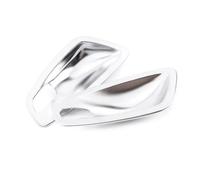 MZEER for 1 Series E81 E82 E87 2007-2011 ABS Carbon Fiber Chrome Car Inner Door Handle Bowl Decoration Cover Stickers(2pcs for Silver)