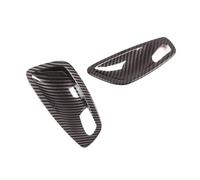 MZEER for 1 Series E81 E82 E87 2007-2011 ABS Carbon Fiber Chrome Car Inner Door Handle Bowl Decoration Cover Stickers(2pcs for ABS Carbon)