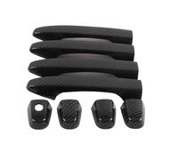 MZEER for Civic FB 2012 2013 2014 2015 G9 Carbon Fiber Style Car Door Handle Bowl Bezel Cover Trim Exterior ABS Styling Sticker(8X no Smart Hole)