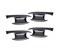 MZEER for Hyundai for Palisade 2019 2020 2021 2022 Outer Exterior Door Handle Trim Bowl Cover Decor ABS Black Carbon Fiber 4Pcs/Set
