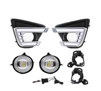 MZEER For Mazda CX5 CX-5 2012 2013 2014 2015 2016 3-color Car Daytime Running Light LED DRL Turn Signal Front Bumper Fog Lamp 12V(DRL Light Fog Set)