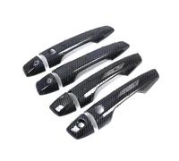 MZEER for Mitsubishi for Outlander 4 2021 2022 2023 Car Accessories ABS Carbon Fiber Door Handle Bowl Cover Trim Protective Stickers(Handle RHD)