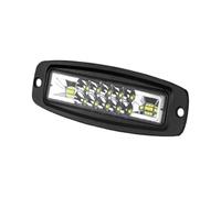 MZEER For Off Road ATV UTV UAZ 12V 24V LED Work Light Bar Flush Mount Driving Fog Lamp LED Bar Combo Beam Driving Work Lights 7 Inch(1 Piece White)