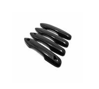 MZEER for Toyota BZ4X 2022 2023 ABS Carbon Fiber Black Sliver Exterior Side Car Accessories Door Handle Bowl Sticker Cover Trim(Carbon Fiber,A)