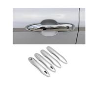 MZEER for Toyota for Camry for Corolla for Avalon for Prius 2016-2024 Exterior Trim Chrome CarbonDoor Handle Cover Protector ABS Caps(Chrome,B)