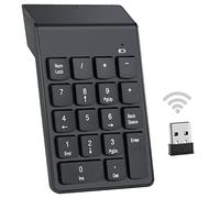 MZFANG Wireless Number Keypad Numeric Pad 18 Keys keyboard with 2.4G Mini USB Receiver Portable Slim Input Devices for Laptop Desktop Notebook PC Tablet Computer Windows System