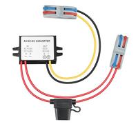 MZHOU AC/DC Voltage Regulator 12V/24V to 5V 3A 15W Step-Down Converter | DC 10V-40V to 5V Buck Transformer IP67 Waterproof for CCTV Camera, LED Strip, Solar, RV & Marine