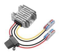 MZHOU DC 24V Step Down to 12V 10A 120W Voltage Converter, 15V-35V to 12V Buck Converter with Safety Fuse and Clamps,Waterproof Module Transformer