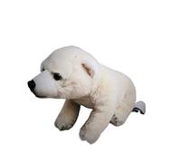 MZICXV 10.2" Realistic Polar Bear Plush Toy, Sitting Polar Bear Stuffed Animal, Soft Arctic Animal Plush(Ursus maritimus)
