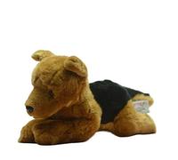 MZICXV 11.4" Lying German Shepherd Plush Toy, Soft Stuffed German Shepherd Dog, Cute Puppy Plushie