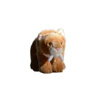 MZICXV 11.4" Saber-Toothed Tiger Plush, Realistic Prehistoric Stuffed Animal, Soft and Cuddly Smilodon Plushie(machairodus)